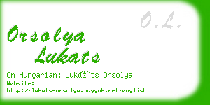 orsolya lukats business card